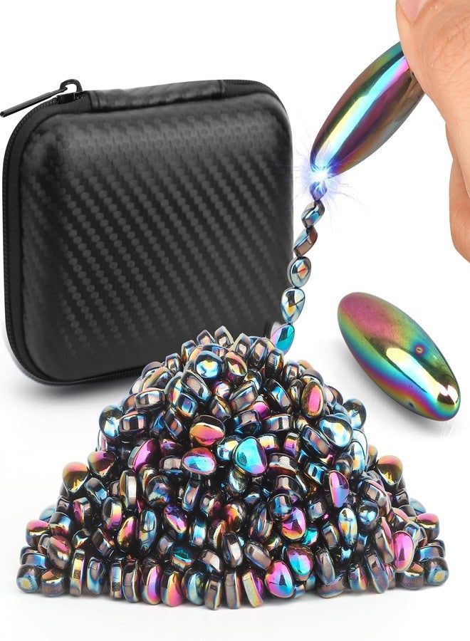 Amarlozn Slime Putty Set, Cool Fidget Magnet Ferrite Putty, Magnetic Stones Eggs with Rattle Oval Magnet, Novelty EDC Desk Gadget Slime Putty & Science Kit Gift - Image 1